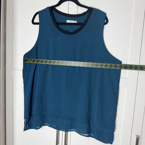 Ricki's Women Casual Top Sleeveless Blue XXL - Picture 3 of 5